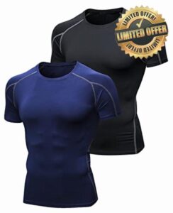 Niksa 2 Pack Short Sleeve Sports T-Shirts Mens