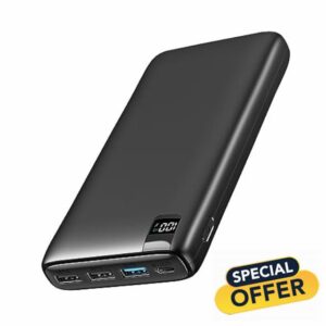A ADDTOP 26800mAh Power Bank 22.5W Fast Charging Portable Charger USB C Portable Phone Charger PD QC 3.0 External Battery Pack with 4 Outputs for Smartphones and Tablets