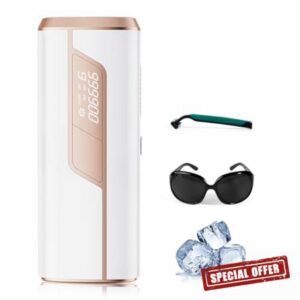 LUBEX IPL Hair Removal Device with Ice Cooling Function