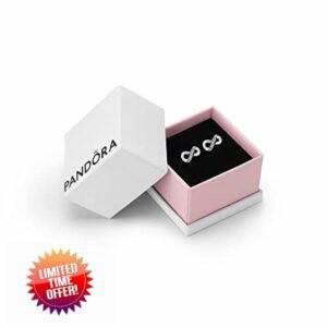 Pandora Moments Women's Sterling Silver Sparkling Infinity Stud Earrings