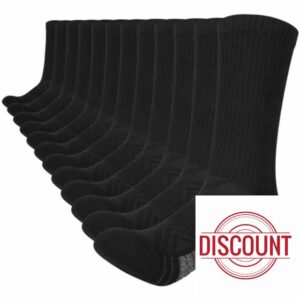 Lapulas Mens Socks 6 Pairs Thermal Sports Socks Cotton Breathable Athletic Socks Thick Cushioned Crew Socks Outdoor Hiking Walking Running Socks for Men Wome