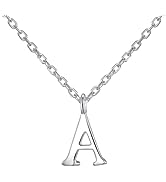 Philip Jones Sterling Silver Initial A Necklace