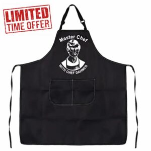 Master Chef With Chef Dahmer Kitchen Apron Jeff Dahmer Gift Serial Killer Lover Gift Apron Waterproof Adjustable