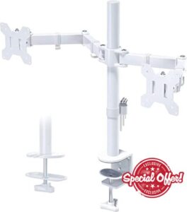 BONTEC Dual Monitor Stand for 13-27 inch Screens