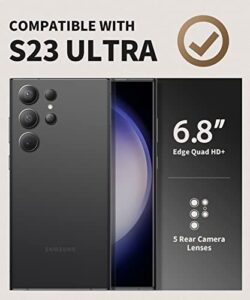 [Bulit-in Slide Camera Cover & Screen Protector] [2 Front Frame] Military Grade Shockproof S23 Ultra Phone Case with Kickstand & Belt-Clip 6.8"