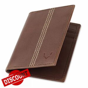 PELLE TORO Minifold Leather Credit Card Holder Wallet for Men
