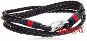 Tommy Hilfiger Jewelry Men's Leather Bracelet Black - 2700534