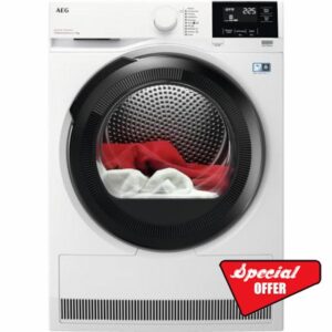 AEG SensiDry Technology 9Kg Heat Pump Tumble Dryer - White