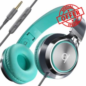 ARTIX CL750 Wired Headphones with Microphone - On Ear Headphones Noise Cancelling