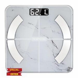 Scales for Body Weight Digital Bathroom Weighing Scales with BMI and Body Fat Large LED Display with BMI Scales Muscle Weighing Composition Analyzer Bluetooth High Precision Seno