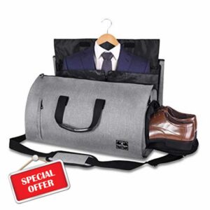 ComfyDegree Travel Garment Storage Bag | Carry On Convertible Multipurpose Duffle Bag | Breathable Suit Carrier Bag