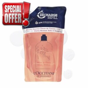 L'OCCITANE Cherry Blossom Bath & Shower Gel Refill 500ml | Sustainable
