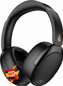Edifier WH950NB Hybrid Active Noise Cancelling Headphones - LDAC Codec with Hi-Res Audio and Custom EQ via App after 55H Playtime with Foldable Wireless Over-Ear Bluetooth V5.3 Headphones - Black