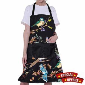 ENSIANTH Bird Aprons Cute Bird Kitchen Apron With Pocket Bird Cooking Baking Apron Funny Bird Gardening Aprons Bird Lover Gifts