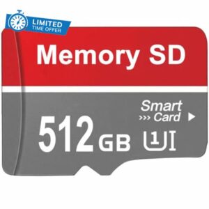 SD Card 512 GB - High SD Speed Memory Card Full HD Video SD TF Card Big Capacity Mini Card 512GB for Dashcams