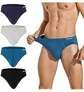 INNERSY Men's Underwear Briefs Multipack Soft Underpants Classic Midi Hipster Pants Pack of 4