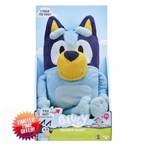 Bluey Large 30cm Talking Sounds Plush: Official Collectable Character Cuddly Jumbo Soft Toy