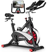 JOROTO Exercise Bike - Stationary Bikes for Home with Magnetic Resistance Heavy Flywheel Indoor b...