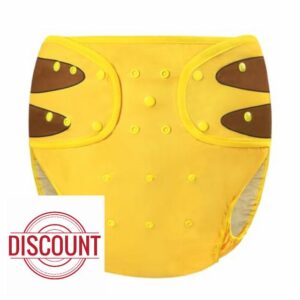 LittleForBig Washable Adjustable Reusable Waterproof Cloth Adult Diaper Wrap Cover One Size - I Choose You