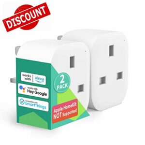 Meross MSS110 Smart Plug Mini - 13A WiFi Plugs Works with Alexa