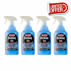 CarPlan Demon Ice - Ice Preventer (Pre Icer) & De-Icer in 1 Litre Spray Bottle (Pack of 4)