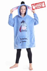 Disney Stitch Girls Oversized Hoodies - Hoodie Blanket One Size Kids and Teenagers - Stitch Gifts