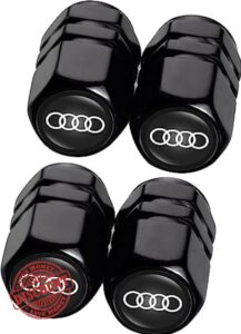 Black Alloy Tyre Valve Caps