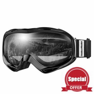 OutdoorMaster OTG Ski Goggles - Over Glasses Ski/Snowboard Goggles for Men