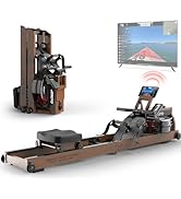 JOROTO Water Rowing Machine for Home Gym with Bluetooth, Tablet Holder - 330LS Weight Capacity