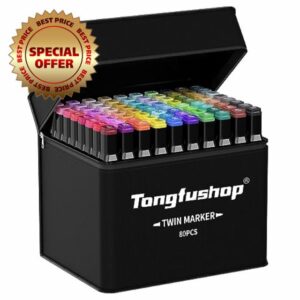 Tongfushop 80 Colored Marker Set