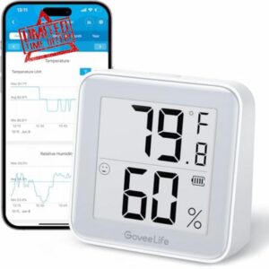 GoveeLife E-Ink Digital Bluetooth Indoor Thermometer Hygrometer
