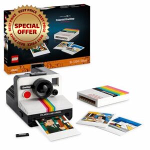 LEGO Ideas Polaroid OneStep SX-70 Camera Vintage Model Kit for Adults to Build