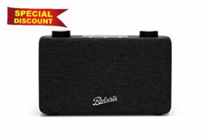 Roberts Play11 DAB/DAB+/FM Digital Radio - Black - Portable Radio - Headphone Socke