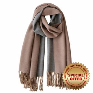 PFLife Scarf Women Cashmere Scarf 80''*27'' With Box Red Winter Pashmina Shawl Thick Oversized Scarves Wraps