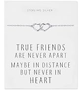 Philip Jones Sterling Silver Infinity Friendship Quote Necklace