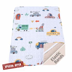 Padded Travel Cot Sheet Fitted 95x65 cm