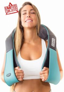 InvoSpa Shiatsu Back Shoulder and Neck Massager with Heat - Deep Tissue Kneading Pillow Massage - Back Massager