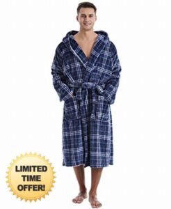 Yoimira Men’s Hooded Dressing Gown