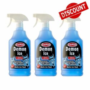 CarPlan Demon Ice - Ice Preventer (Pre Icer) & De-Icer in 1 Litre Spray Bottle (Pack of 3)
