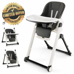 Maxmass Foldable Baby High Chair