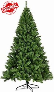 6FT/1.8M Classic Artificial Christmas Tree Xmas Realistic Natural Green Branches with Solid Metal Leg