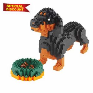 Larcele Micro Dog Building Blocks Pet Mini Building Toy Bricks