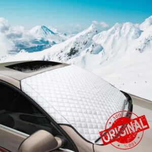 SC Products Car Windscreen Cover for Winter- Ultra Protective Car Snow and Sunshades Screen Covers | Summer and Winter Windscreen Covers Frost | Car Screen Cover Winter Windshield Cover for Ice Snow
