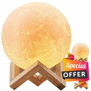 Mayround 7.9" Large 3D Moon Lamp