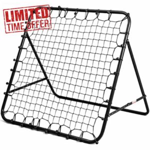 Amazing Tour Rebounder Net Practise Football Training Net Soccer Kickback Target Goal Pro for Children Kids Play Teaching Equipment Adjustable Portable Soccer-Doo