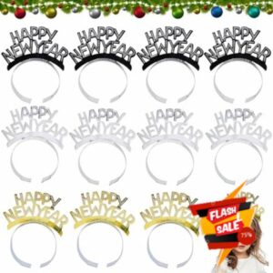 Giugio Pack of 6 Happy New Year Headbands