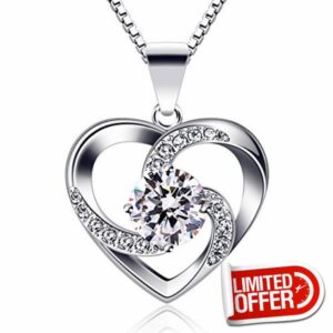 B.Catcher Women Necklace 925 Sterling Silver “Crazy Love” Pendant Necklaces