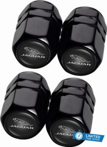 Black Alloy Tyre Valve Caps