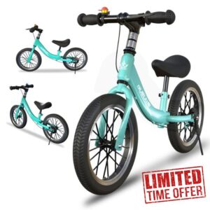 14 16 inch Balance Bike for 3-8 Year Old Boy Girl