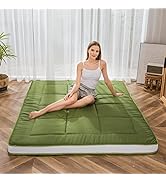MAXYOYO Futon Mattress, Padded Japanese Floor Mattress Quilted Bed Mattress Topper, Extra Thick F...